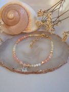 Bransoletka amazonit, kamień słoneczny i hematyt 