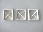 Lego element 64448 biały, white dźwigar, wspornik