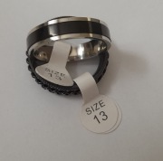 Obrączki męskie, sygnet, 2szt ,,13"rozmiar(160&)