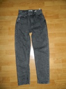 Pull&Bear czarne spodnie wysoki stan roz 34