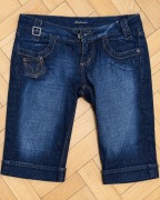 Stradivarius Denim Co. bermudy jeansowe damskie 38 M granatowe