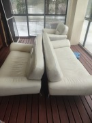 Komplet wypoczynkowy eko skóra