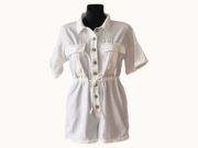 Kombinezon krótki NLY Trend 36 S biały bawełna 100% safari szorty