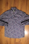 Koszula Eterna r. 42 wielokolorowa dł rękaw bawełniana w kwiaty 