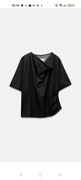 Zara piękna nowa drapowana bluzka L/XL 100% bawełna