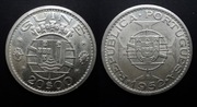Gwinea-Bissau (Portugalska) 20 eskudo 1952 (III), srebrna moneta srebro