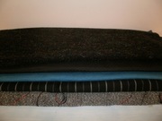 8 DUŻYCH KUPONÓW CZARNA WEŁNA TWEED HAFTY JODEŁKA + CZARNA ŻAKARDOWA + INNE