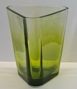 WAZON Trójkątny, zielone szkło, UNIKATOWY