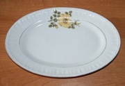 Stara patera półmisek owalny z kwiatem Bogucice