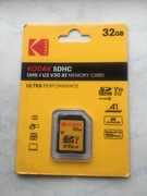 Karta Pamięci Kodak Ultra SD HC SDHC UHS 1 U3 V30 32GB 100Mb/s