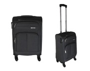 Walizka Podróżna Mała Szara 4 Kółka Obrotowe