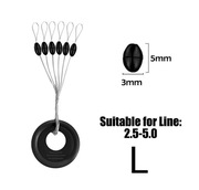 Stopery wędkarskie oliwka, rozm L - 1 zestaw = 12 sztuk 