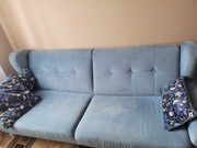 Kanapa rozkładana 3-osobowa z pojemnikiem na pościel - jak -nowa