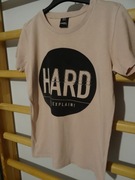 T-shirt  Chapter Young różowy z napisem r. 158/164