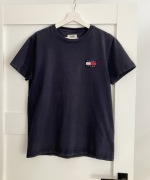 Tommy Hilfiger męski t-shirt granatowy z logo basic navy M