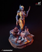 Figurka druk 3D żywica 12K " X- 23 + NSFW - F1284 " - 120 mm