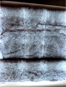 Dywan Wełniany Dywanik Ręcznie szyty Skóra z królika handmade 55x110cm