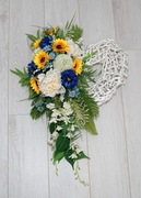 KOMPOZYCJA NAGROBNA STROIK NA POMNIK CMENTARZ GRÓB