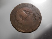 FRANCJA,  2 Sole 1792, destrukt,(doble die )
