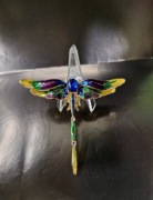 Broszka ważka cyrkonie 