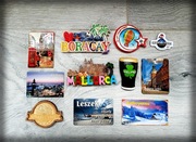 Magnesy na lodówkę- miasta EU/PL/Świat -10szt+gra