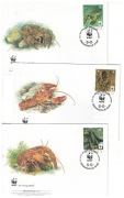 02-FDC-KT32-X Słowenia, WWF-Fauna, Kraby Raki,2011r