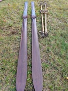 Stare drewniane narty retro  kolekcjonerskie Franciszek Bujak Zakopane