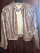 Kurtka damska SHEIN – skórzana (eko), brązowa, rozmiar M (EU 38)