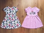 Sukienka dla dziewczynki, 2 sztuki, rozm. 110.