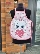 Fartuszek dziecięcy do przedszkola 3-7 lat 40x50cm kot kotek kuchnia  