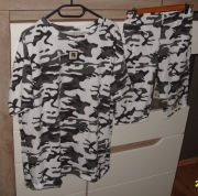 Bawełniany komplet Moro bluzka owersize+ legginsy r. M/L/XL 