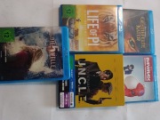 Zestaw 5 filmów na blu-ray kot w butach, życie Pi, codename uncle i inne