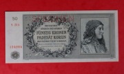 Banknot PROTEKTORAT - P-10 50 Koron (1944) UNC (specimen)