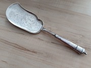 ŁOPATKA DO CIASTA TORTU GRAWER MONOGRAM SREBRO 11 ŁUTÓW DANIA 1890r