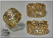 Duży złoty pierścionek KWIATY Au 585 Jubiler Tychy