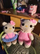Lala Hello Kitty,  wykonana na szydełku