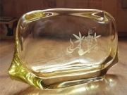 Ekskluzywna gabinetowa duża popielnica Bohemia  