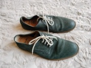 Półbuty Clarks, rozm.42/27cm, skóra, niebieskie, stan BDB