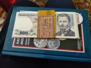 200 zł Jarosław Dąbrowski banknot PRL seria DP UNC z paczki Jelenia Góra