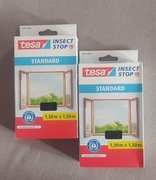 Zestaw 2x TESA STANDARD Moskitiera okienna 130x150cm czarna