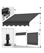 Markiza balkonowa szara 350cm