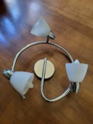 Lampa sufitowa srebrna na trzy żarówki
