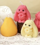 KRÓLIK Dziewczynka z Kwiatem forma silikonowa 6.7*7.3 do Świec Wosku 