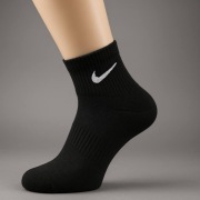 Nike Średnie Skarpety Ankle Czarne 34-38(6 par) 