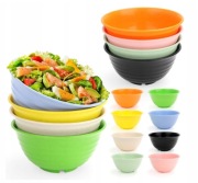 GIOVARA Plastikowe miski 8 sztuk 900 ml wielokrotnego użytku