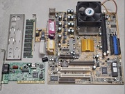 Kultowa płyta główna ECS K7SEM + Duron 800 (Socket A) + 128 MB SDRAM (133)