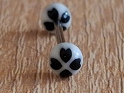 Kolczyk do Języka Tytan 1.6/16/6mm Glovestar w SERCA Piercing+PUDEŁKO 