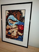 Obraz haft krzyżykowy wykonany z pasją do haftu 