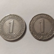 Monety Algieria 1 Dinar 1972 r. i 1983 r.