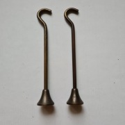 Mosiężne haki do zasłon lata 20-te/30-te